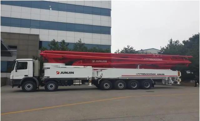 王者進(jìn)階！77米6節(jié)臂，韓國最大泵車交付！(圖5)